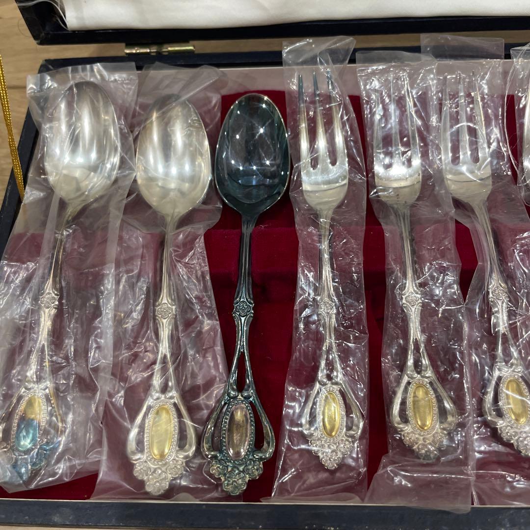 ノリタケ クリスティーヌゴールド カトラリー フォーク スプーン12本セット