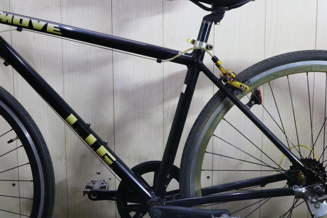 オオトモ製LIG MOVE 700C アルミ 440mm 7速 黒色 クロス