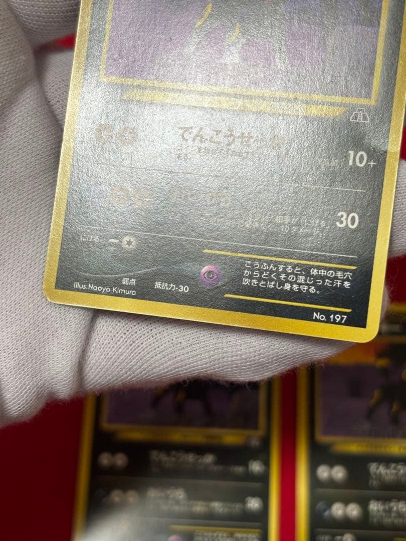 ポケモンカード ブラッキー プレミアムファイル2 旧裏　No.197 3枚セット