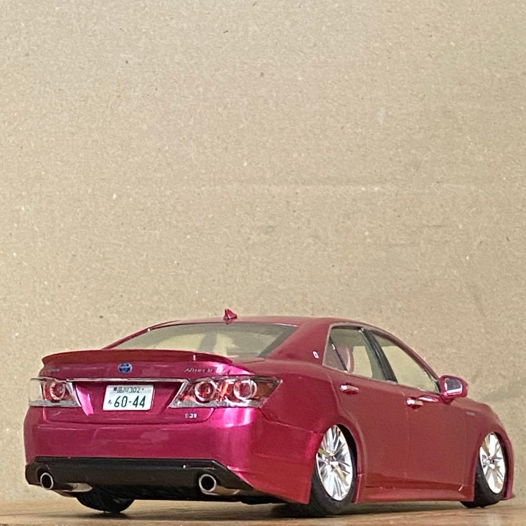 プラモデル完成品　アオシマ 1/24 214クラウンアスリート