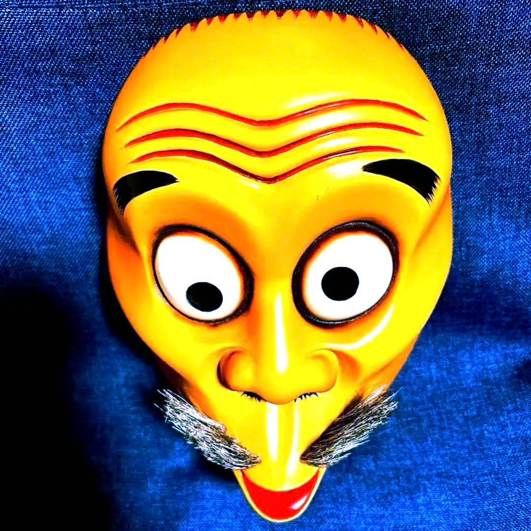 木彫り　ひょっとこ　空吹き　神楽面　狂言面　能面　　祭り　在名