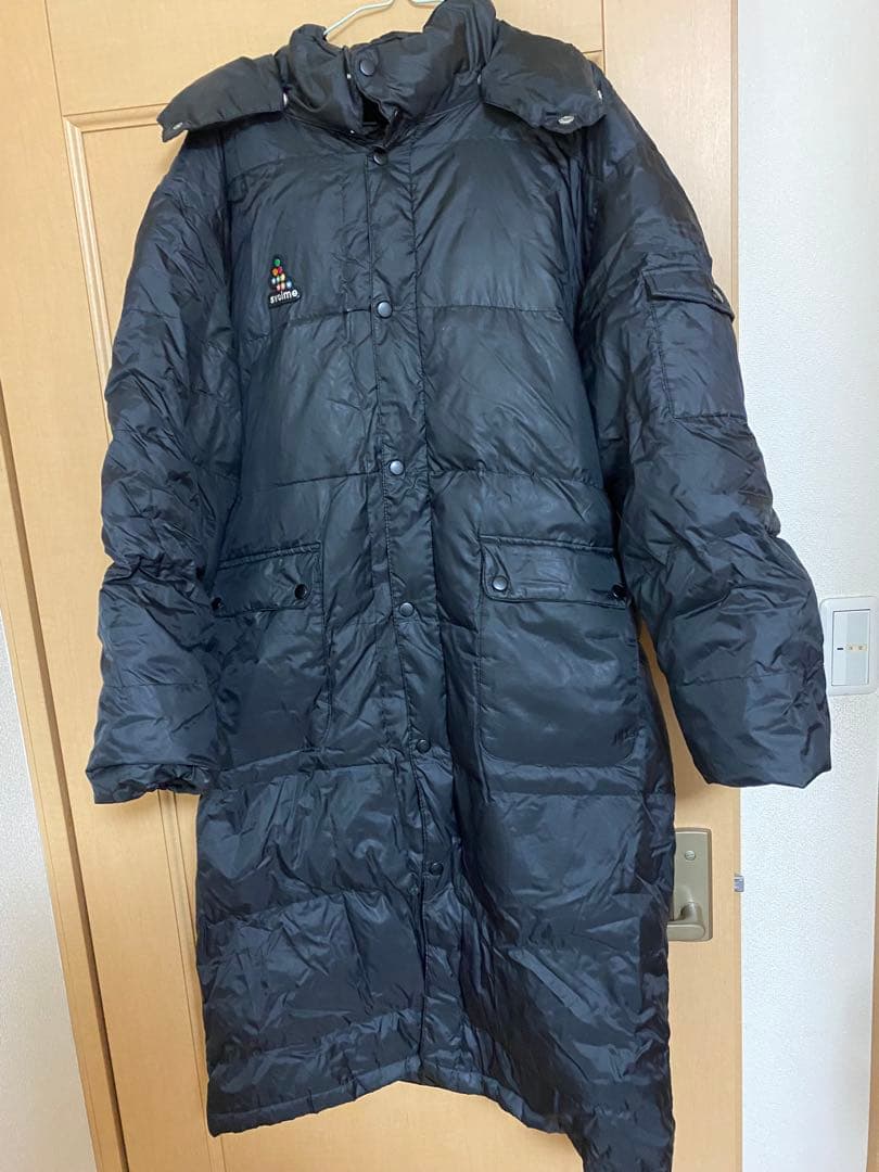 SVOLME フード付きロングベンチコート