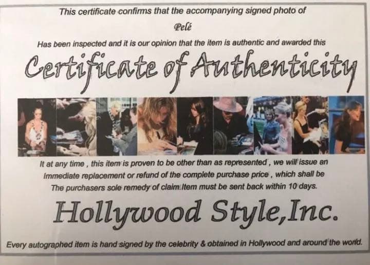 激レア！『神様』ペレ 直筆サイン写真