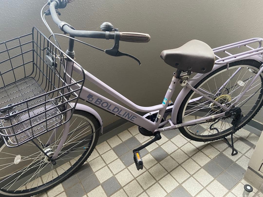 26インチ★くすみパープル自転車