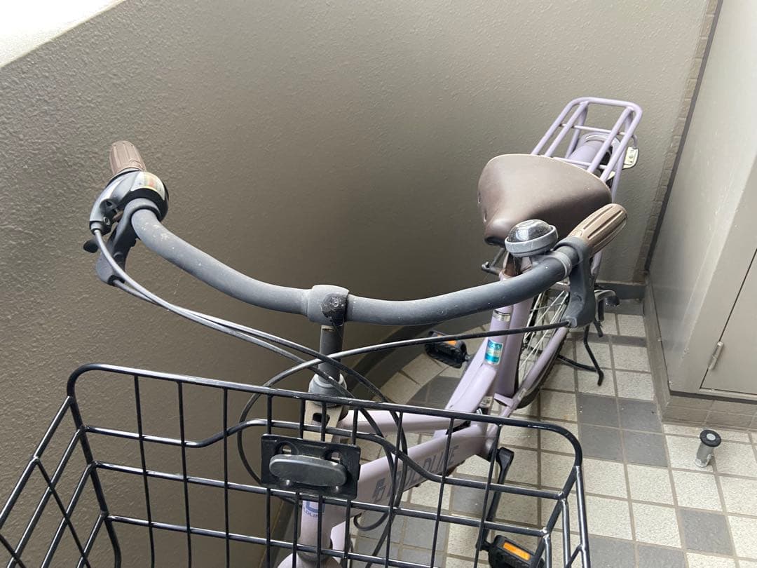 26インチ★くすみパープル自転車
