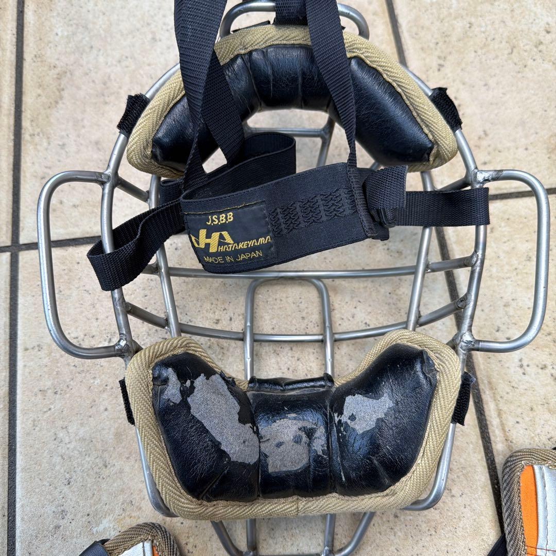 ハタケヤマ　キャッチャー用プロテクターセット