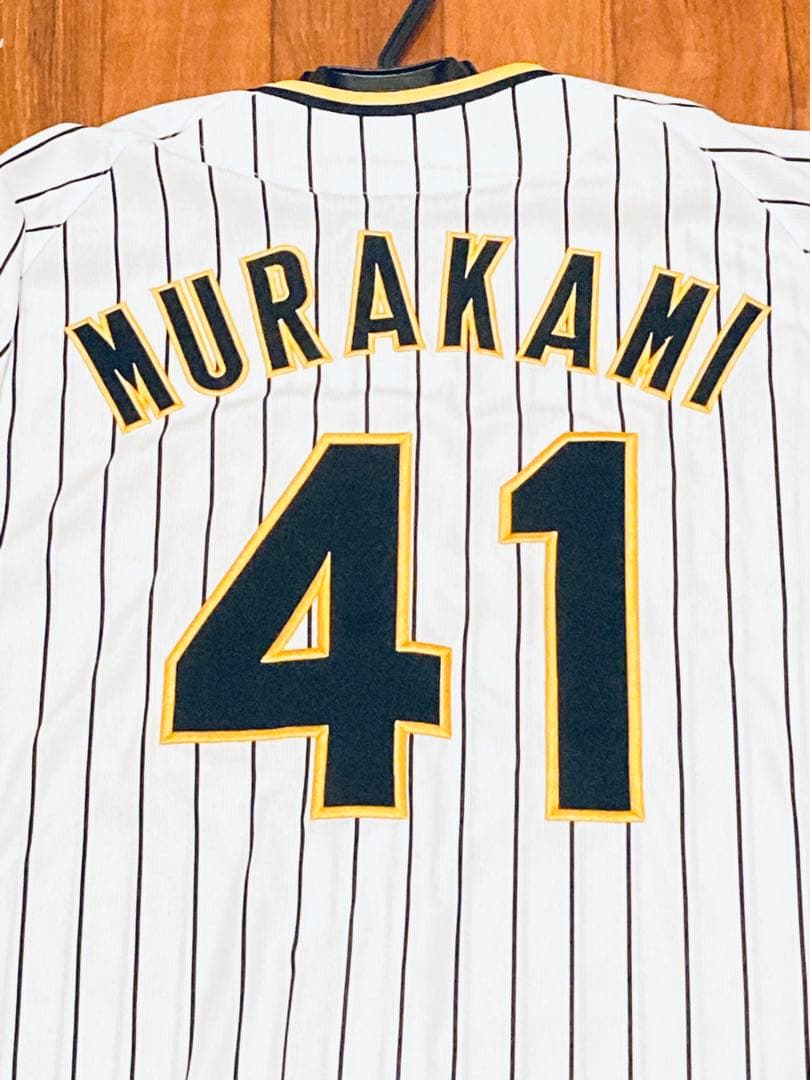 ミズノ　阪神タイガース　村上　ユニフォーム　メンズ　L 刺繍　阪神　公認　公式