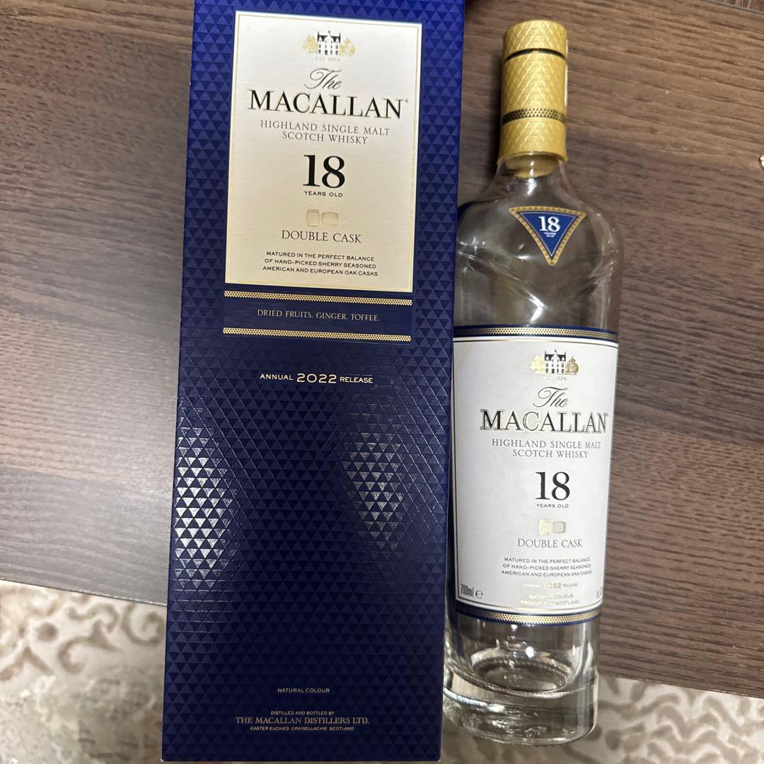The Macallan 18年　空瓶 未洗净