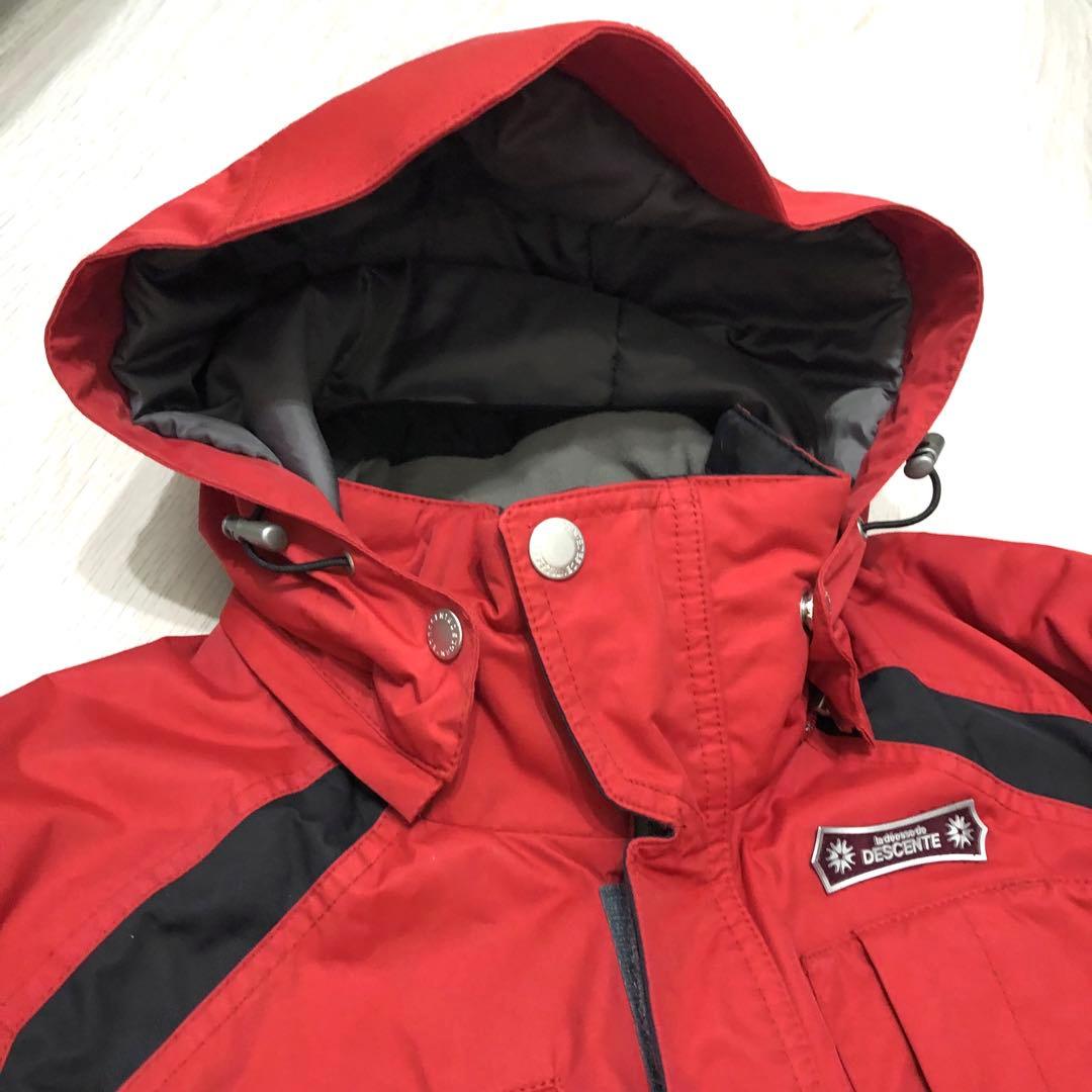 DESCENTE デサント スキーウェア 上下セット 赤 9号 レディース