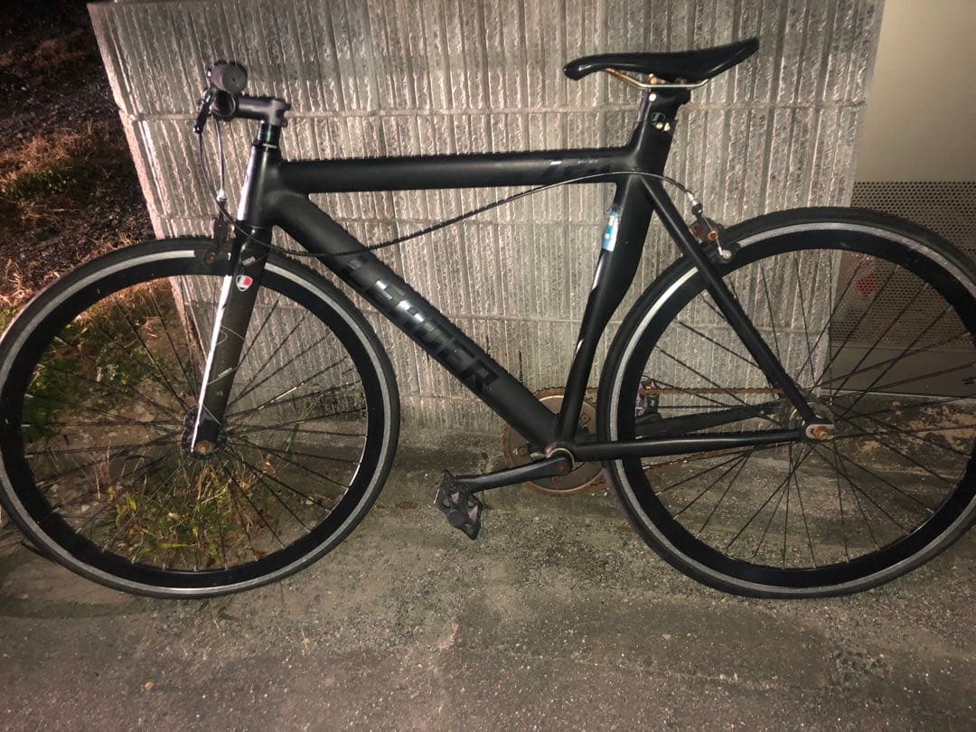 引き取りLEADER バイク725ブラック ピストバイク 700C