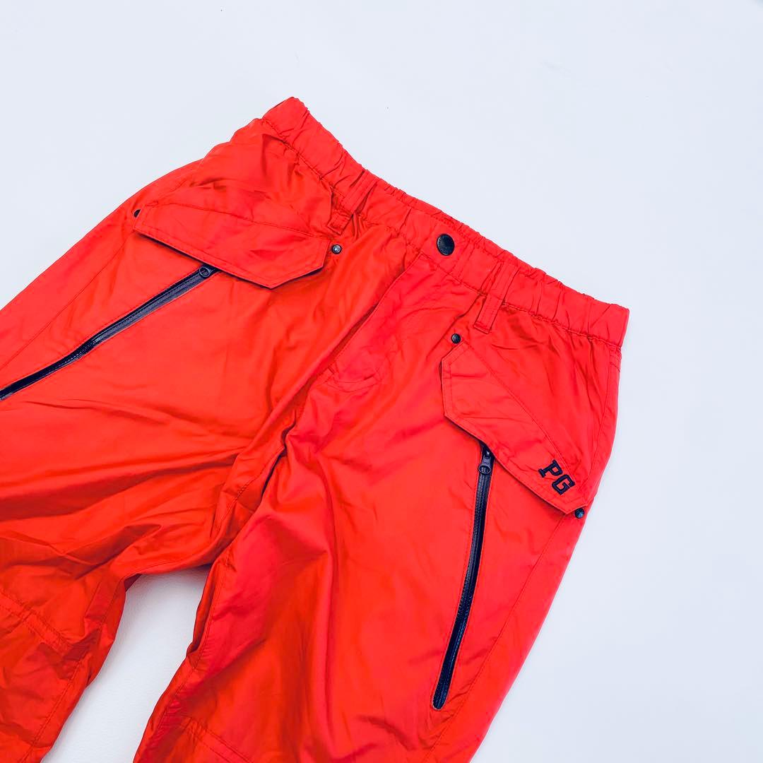 パーリーゲイツ ロングパンツ 1/M 裏起毛 レッド　蓄熱　レディース