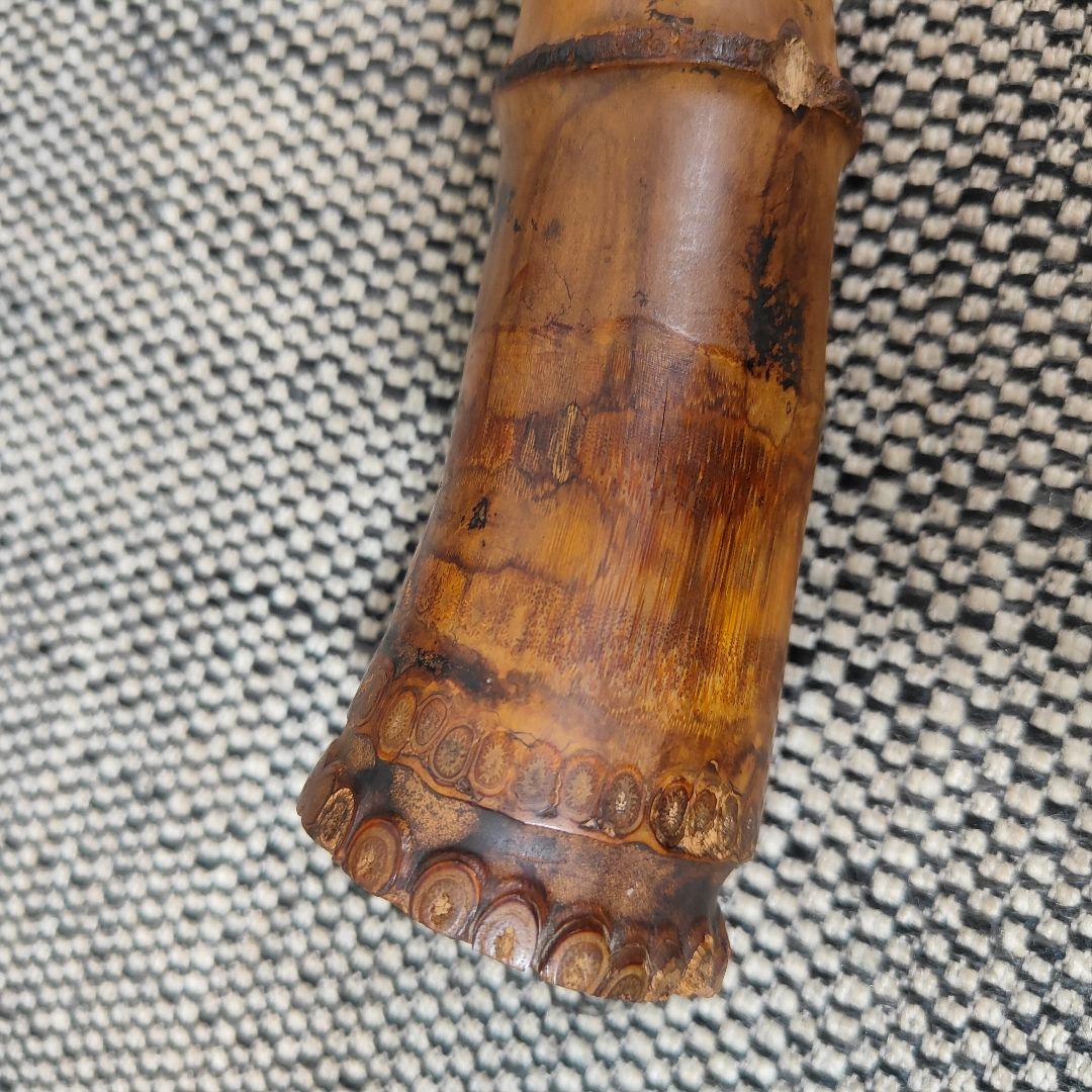 【琴古流】尺八【竹内史光】作 在銘 和楽器 時代物 史光銘 一尺六寸