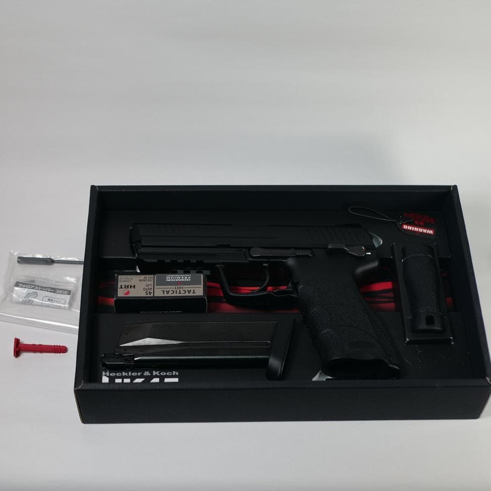 東京マルイ HK45 ガスブローバック 未使用ガス缶2本とBB弾セット