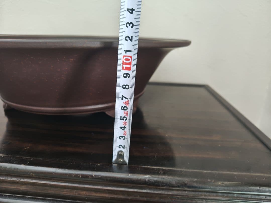 陶器 円形鉢 足付き 中央穴あり　豊林　落款