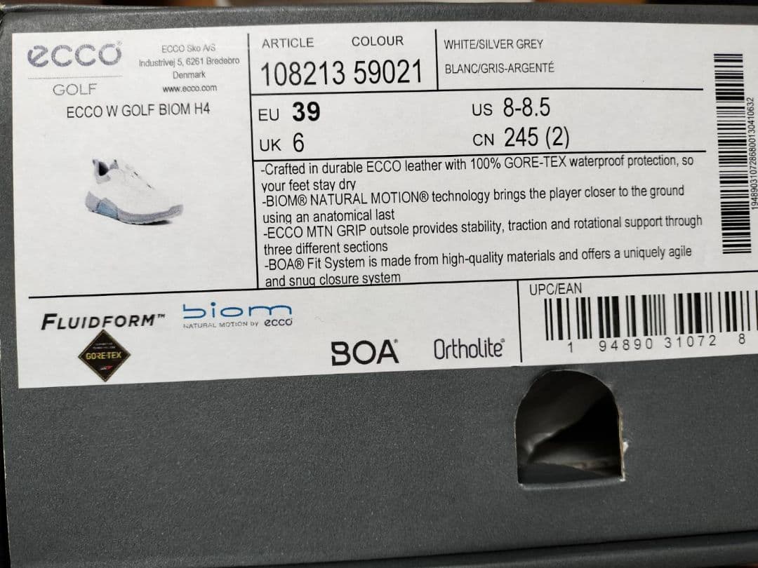 ecco Golf Biom レディースゴルフ シューズ EU39