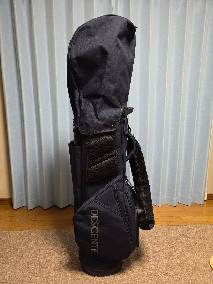新品未使用 デサント DESCENTEネイビー キャディバッグ DQBXJJ10