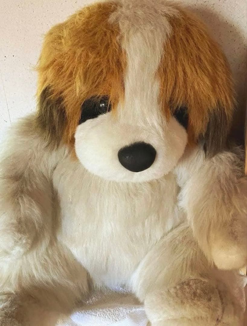 特大セントバーナードぬいぐるみ60センチ レトロ