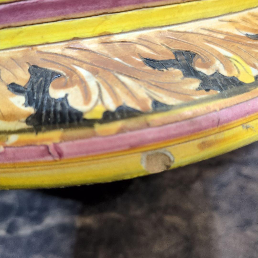 イタリア製　マヨルカ焼　壺？傘立て？