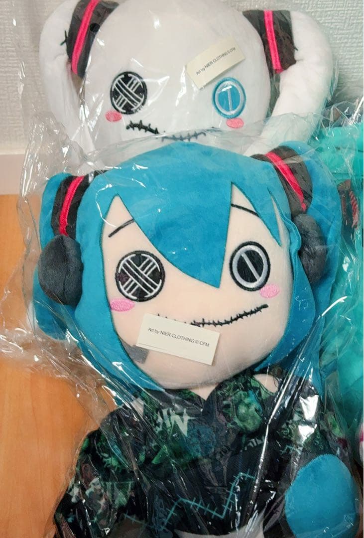 初音ミク パンダ饅頭　ふわふわぬいぐるみ 紙タグ付き