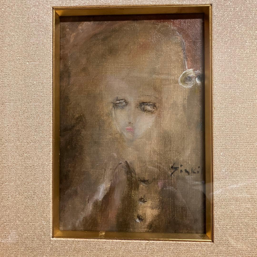 織田広喜　油彩　「少女」