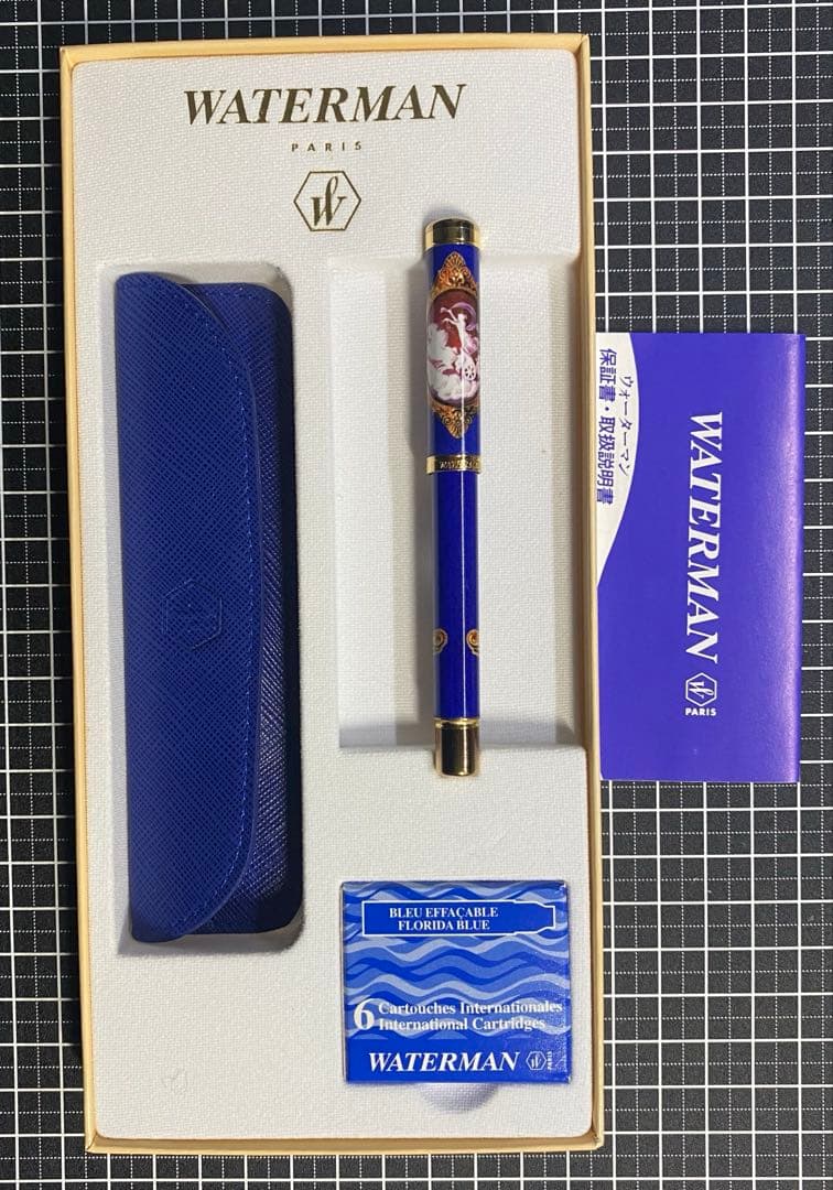 WATERMAN LADY Anastasia BLUE 万年筆　字幅EF