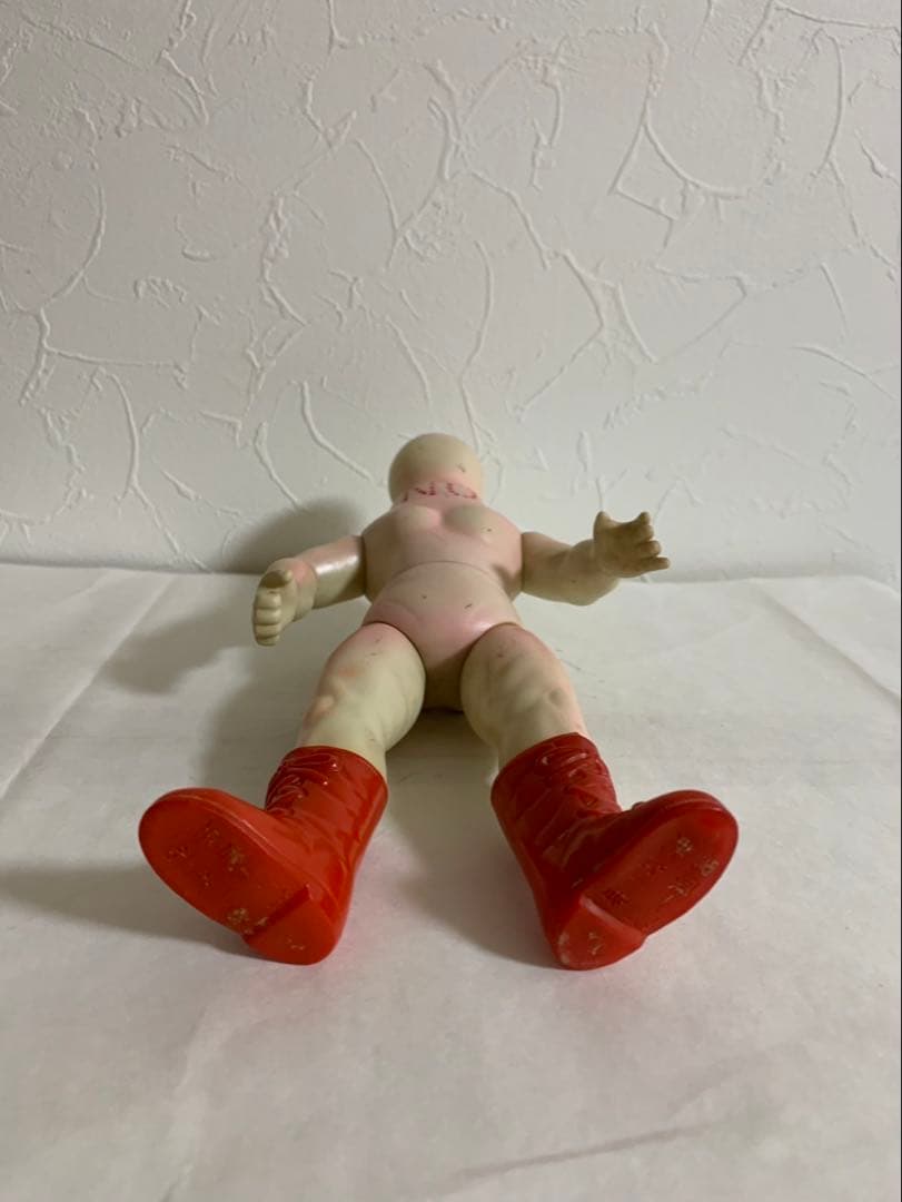 ⚠️レア　ザ・ミスターノー　タイガーマスク　当時物　中嶋製作所　ソフビ　ピンク