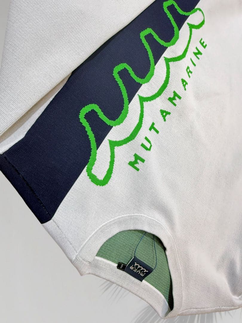 【新品】ムータマリン　ゴルフ　ニット　プルオーバー　白　Lサイズ