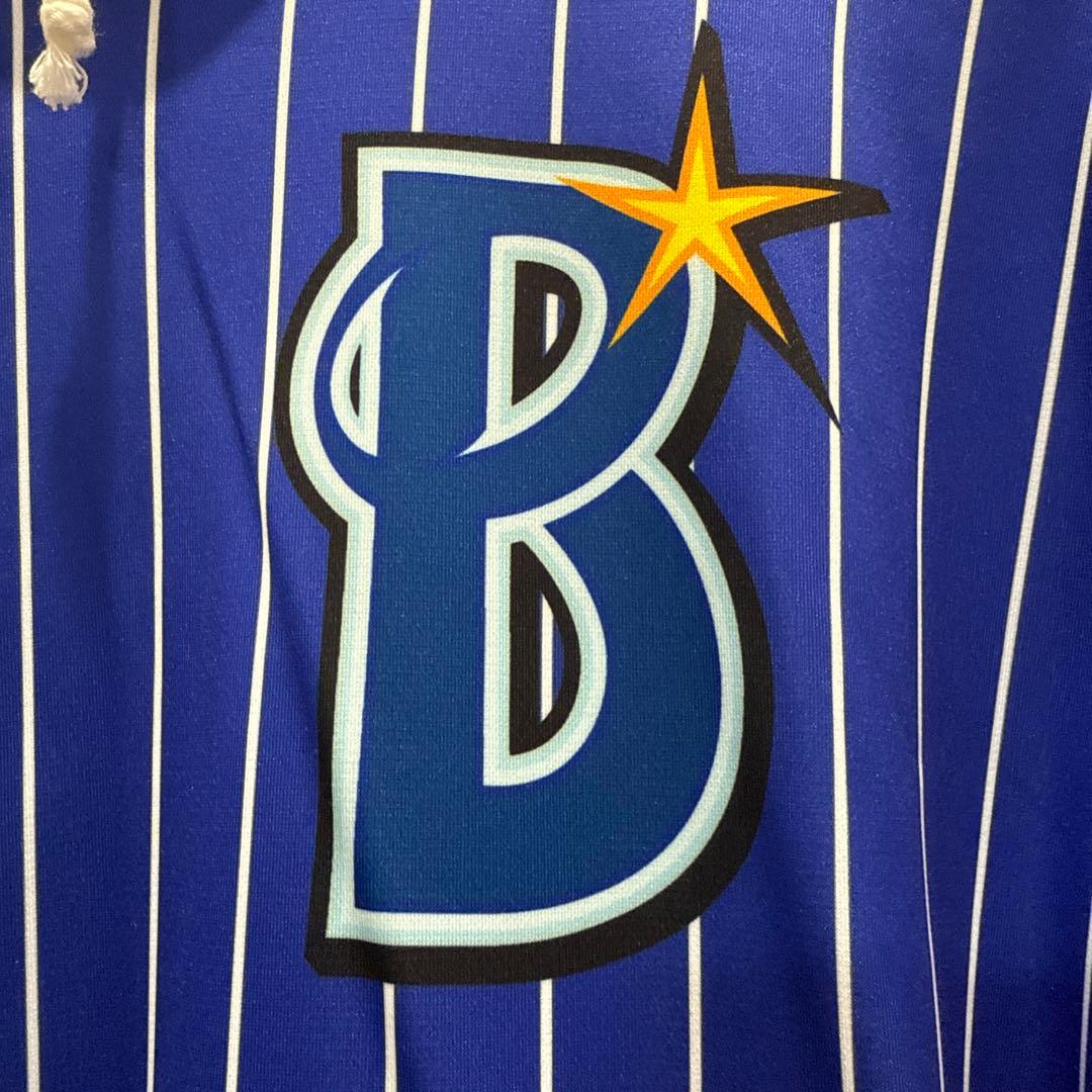 港*星様 横浜DeNAベイスターズ 青ストライプフード付きジャケット Ｏサイズ