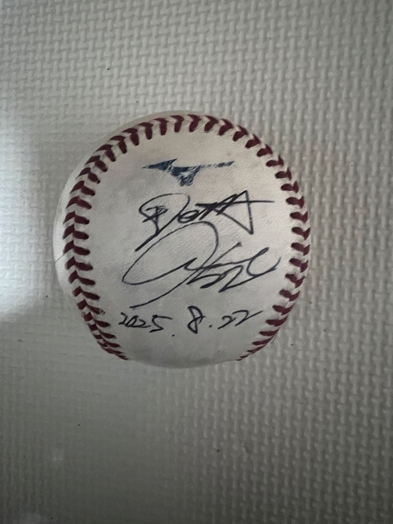 【最終価格】横浜DeNAベイスターズ　入江大生　選手　直筆サインボール