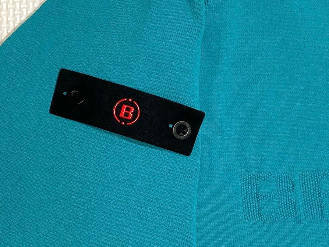 BRIEFING GOLF MS CREWNECK KNIT（ターコイズ／M）