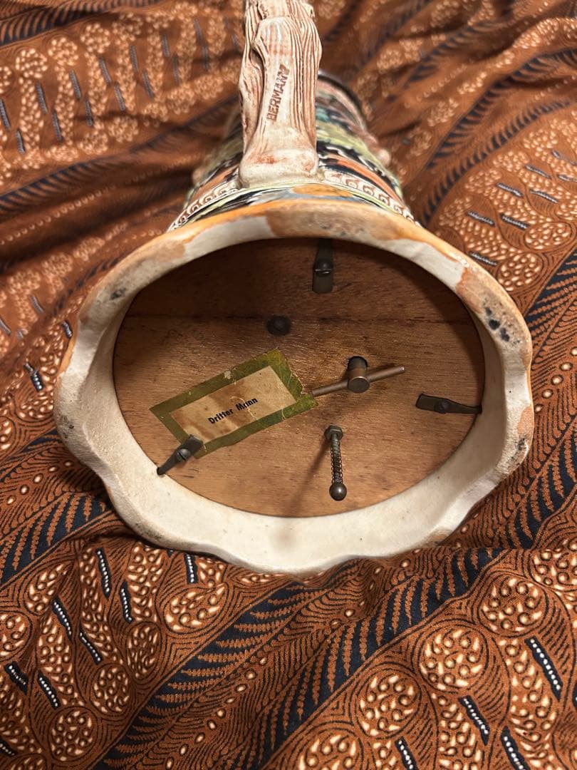 希少レトロ　陶器製ビールジョッキ