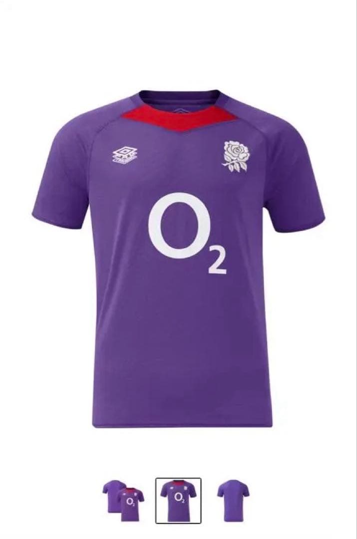 イングランド代表 ラグビー　パープル トレーニングウェア