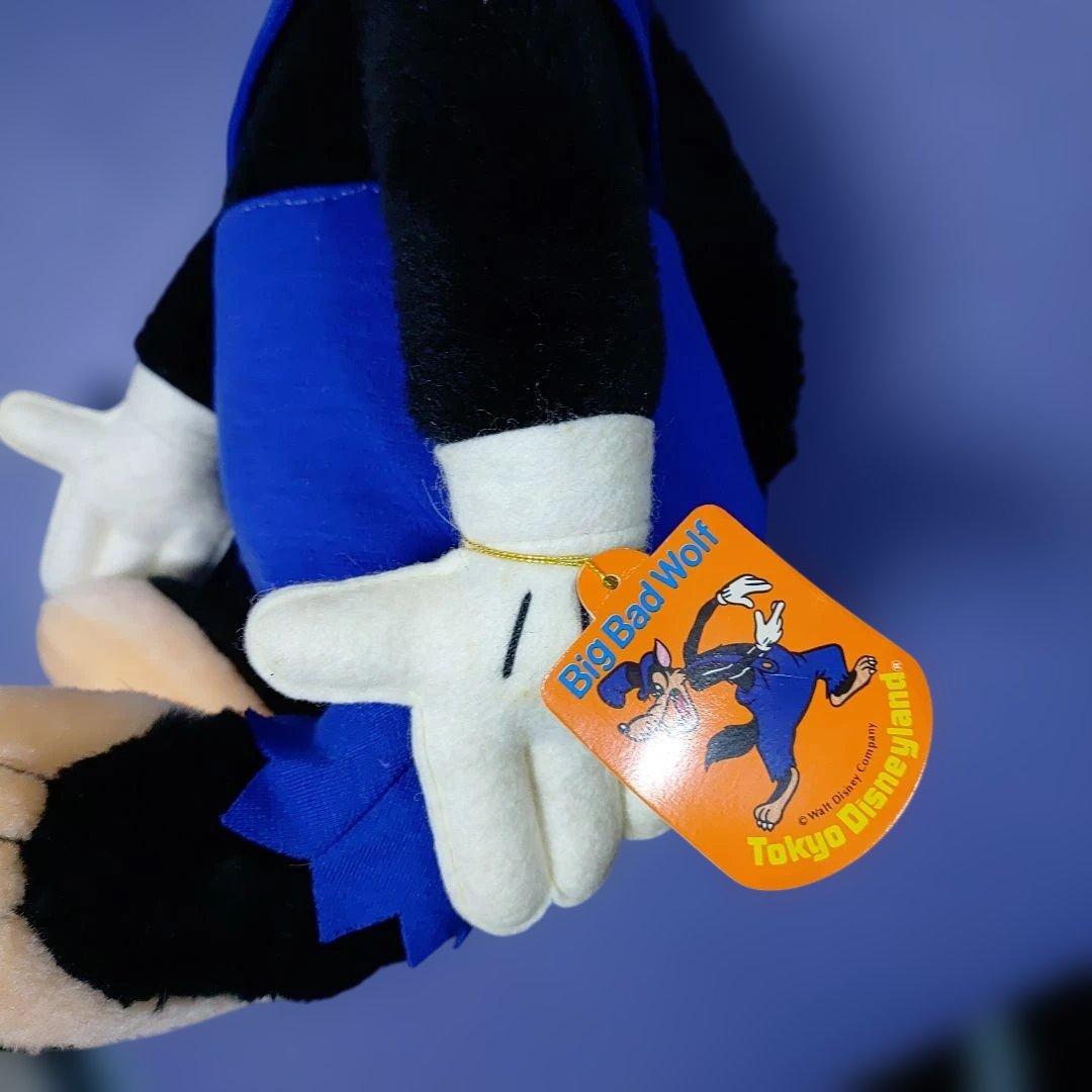 東京ディズニーランド　ビッグバッドウルフ　ぬいぐるみ　昭和レトロ