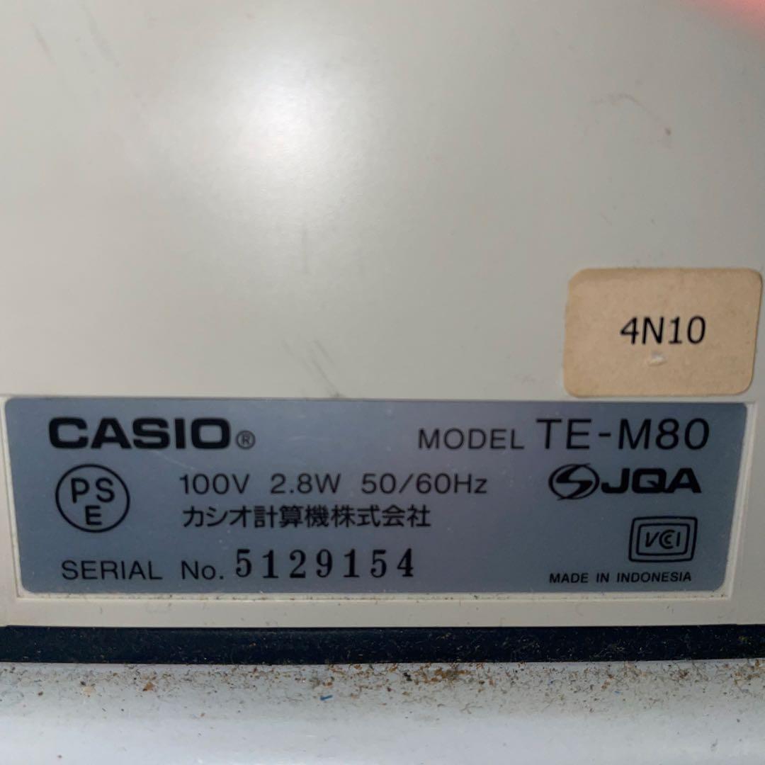 電子レジスター　TE-M80　カシオCASIO　 業務用　事務　店舗用品　4部門