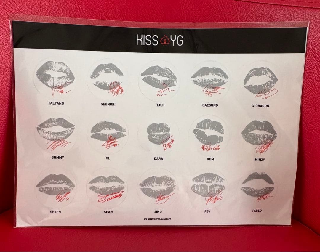 【韓国公式】BIGBANG ステッカー 2NE1 G-DRAGON TOP