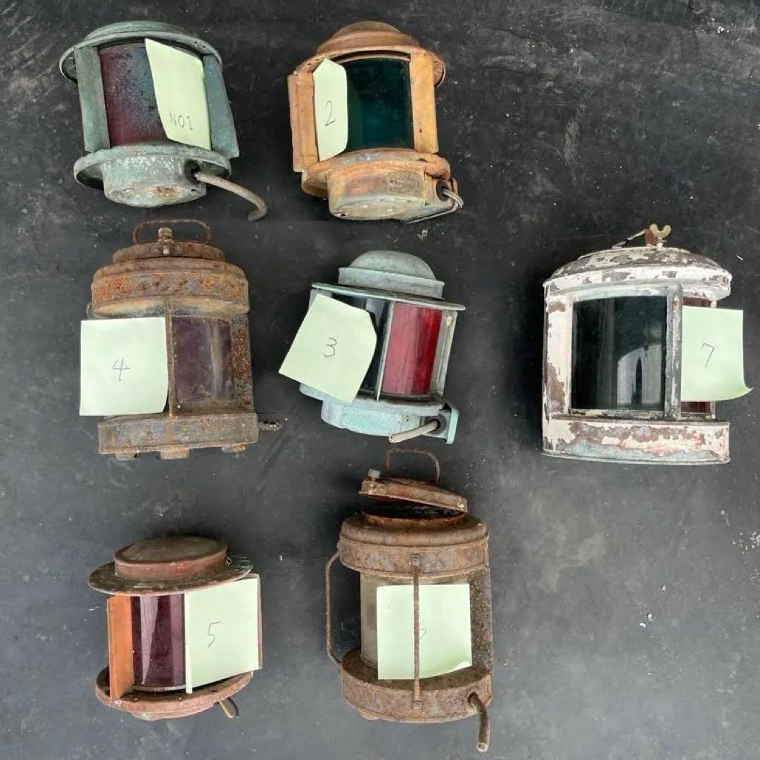 日本船灯　他船用　ヴィンテージランタン 7個セット