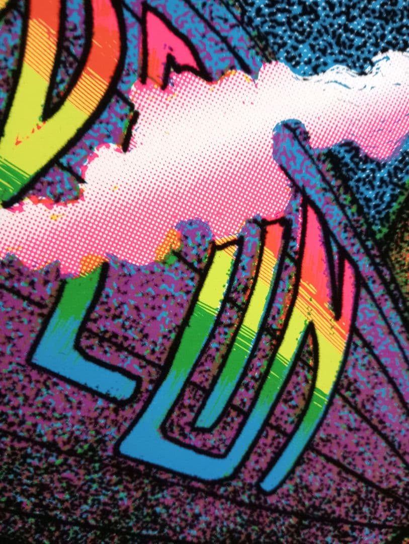 希少美品90sビンテージ ベルベットポスター『天国への階段』レッド・ツェッペリン