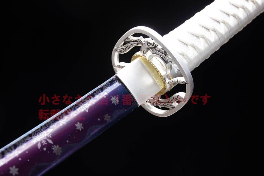 武具　刀装具　日本刀　模造刀   居合刀 雪の華武士刀