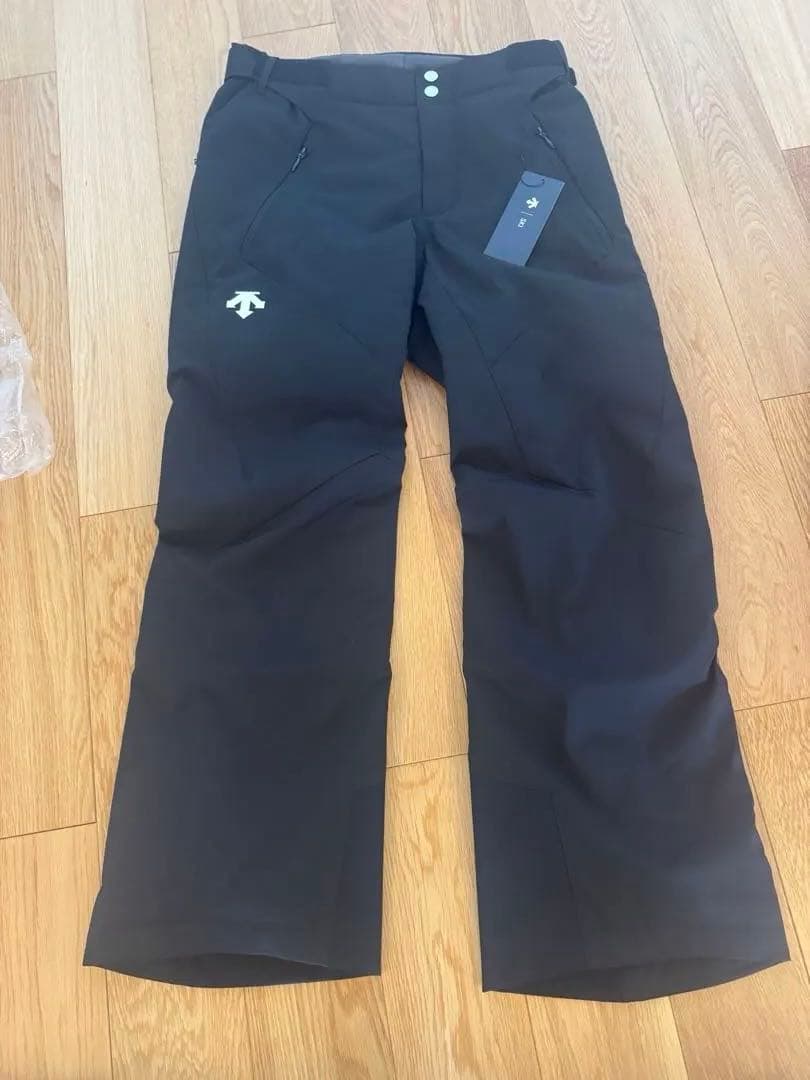 DESCENTE ブラック スキーウェア M-80