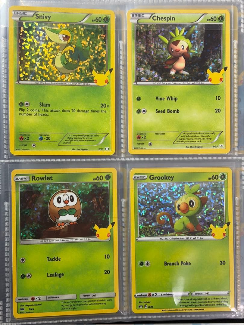 ポケモンカード海外マクドナルド限定25周年　フルコンプ(ホロ・ノーマル計50枚)