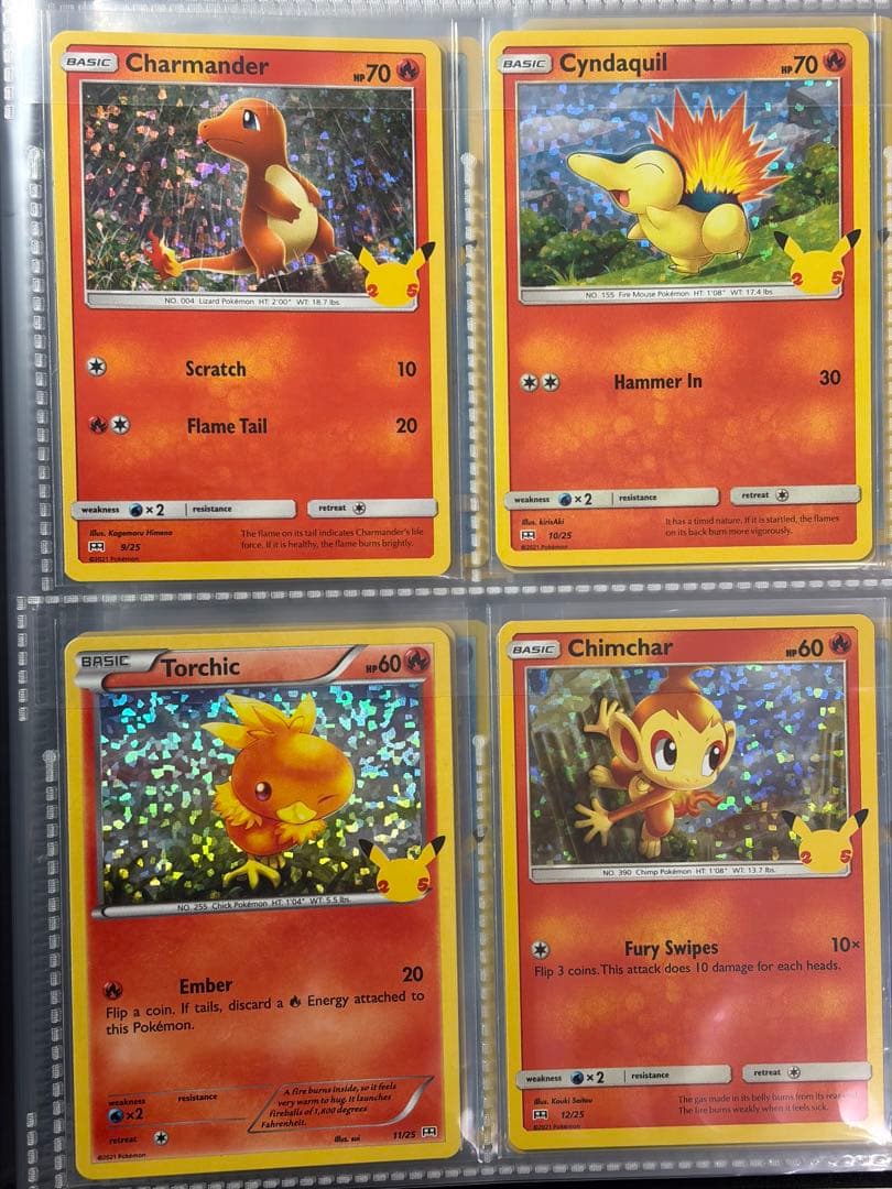 ポケモンカード海外マクドナルド限定25周年　フルコンプ(ホロ・ノーマル計50枚)