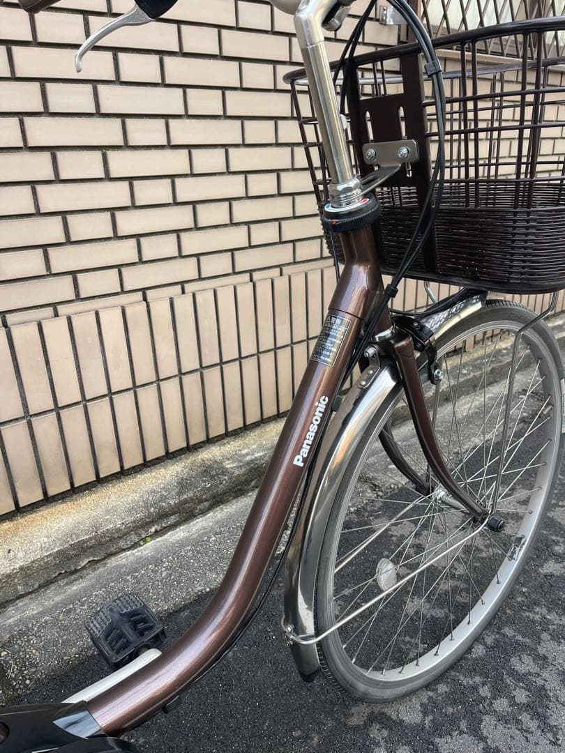 電動アシスト自転車 ブラウン シティタイプ