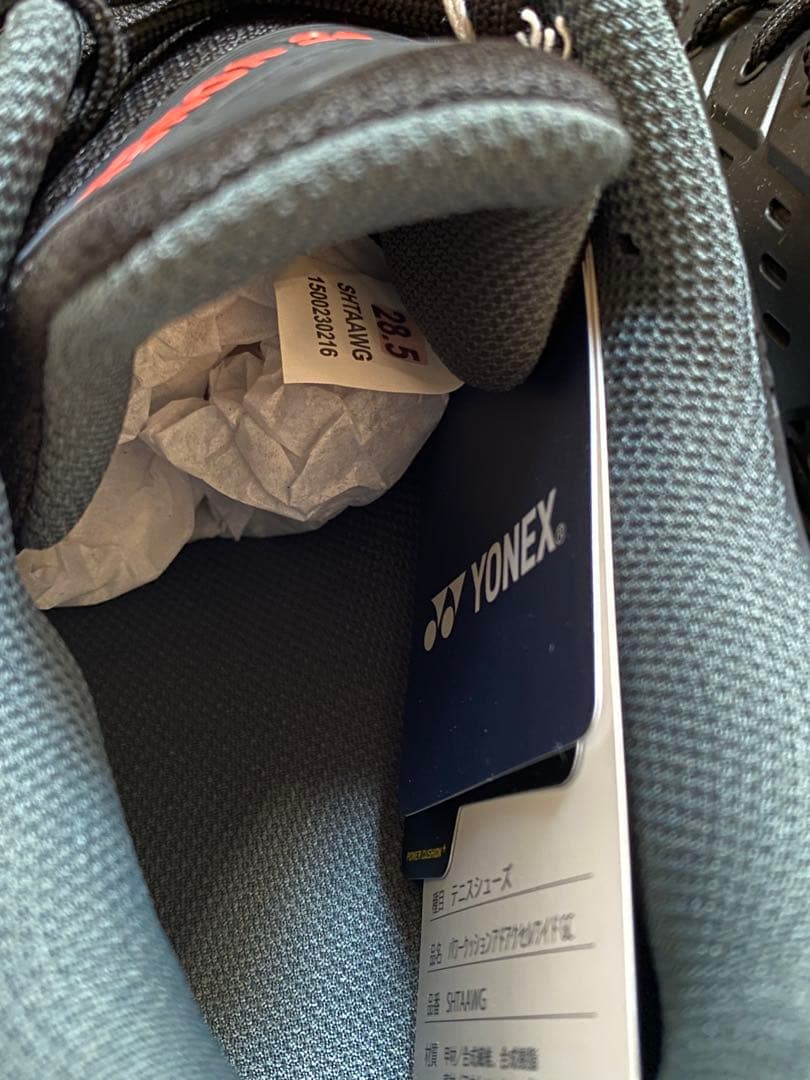 YONEX アドアクセルワイド　GC テニスシューズ ブラック/スカイブルー