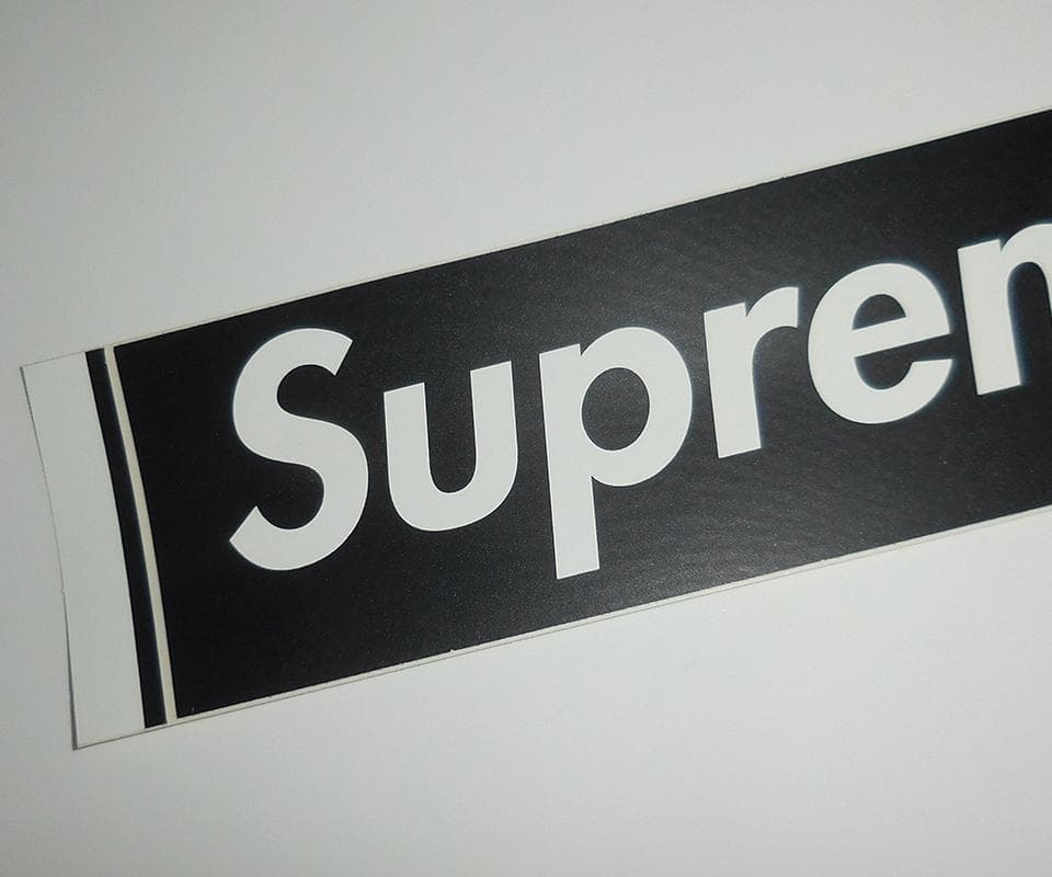 Supreme カーボンファイバー ボックスロゴ ステッカー ブラック 正規品