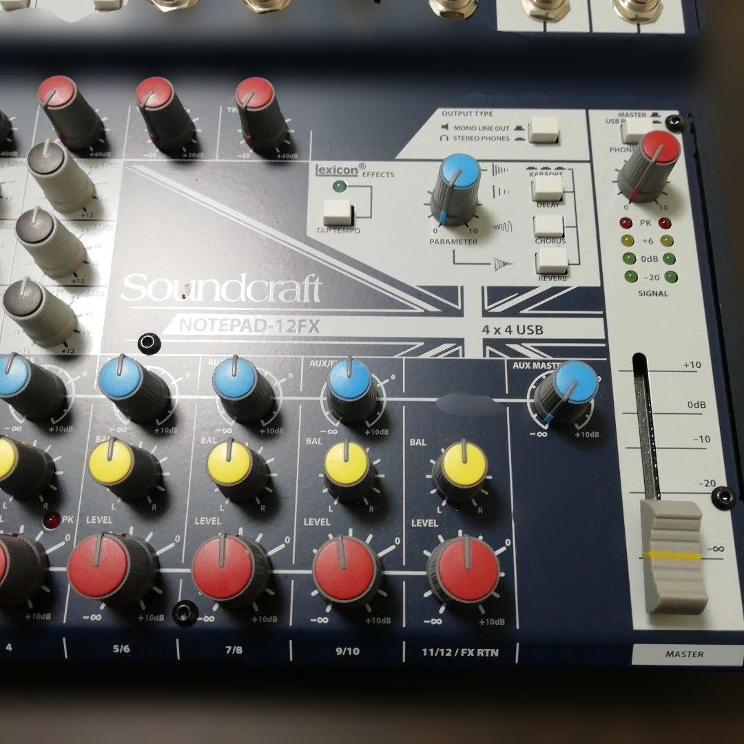 Soundcraft PA ミキサー NOTEPAD-12FX