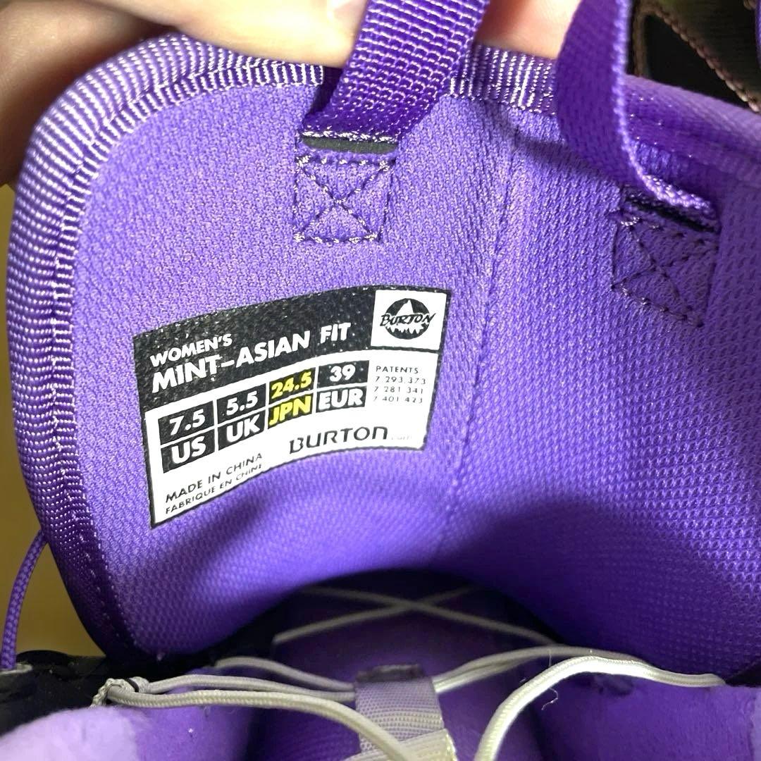 Burton スノーボードブーツ レディース　パープル/ブラック
