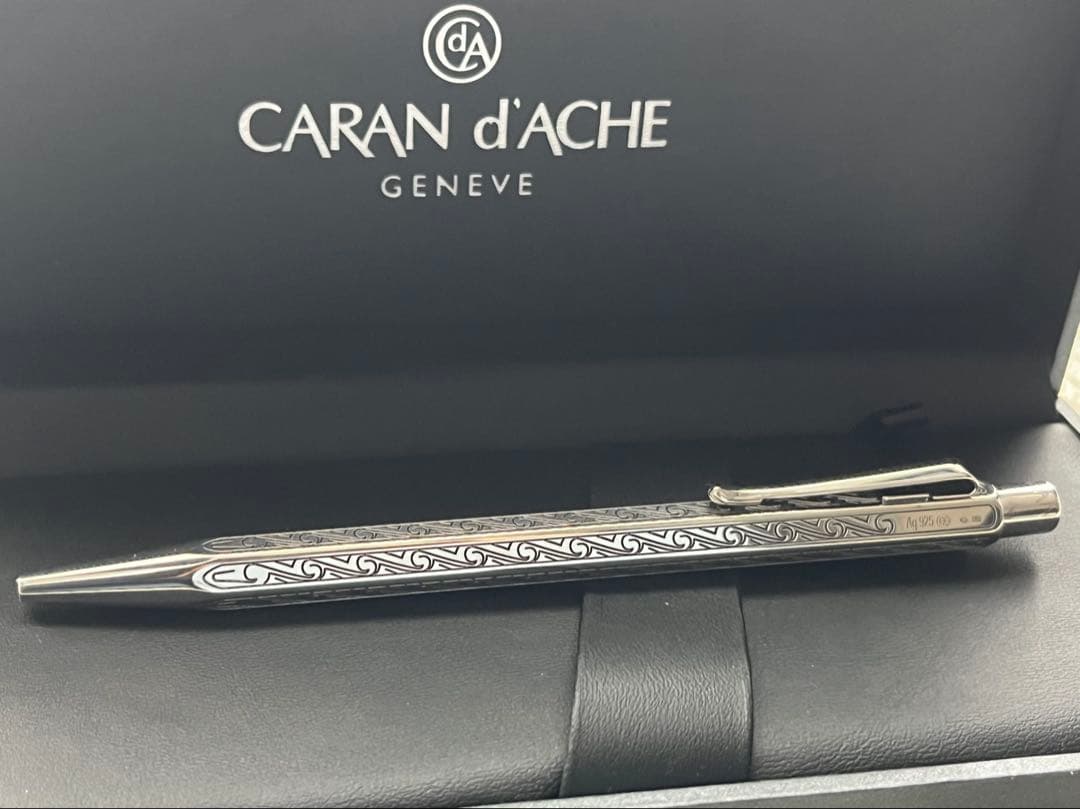 カランダッシュ　ボールペン　エクリドール　アンモナイト　スターリングシルバー