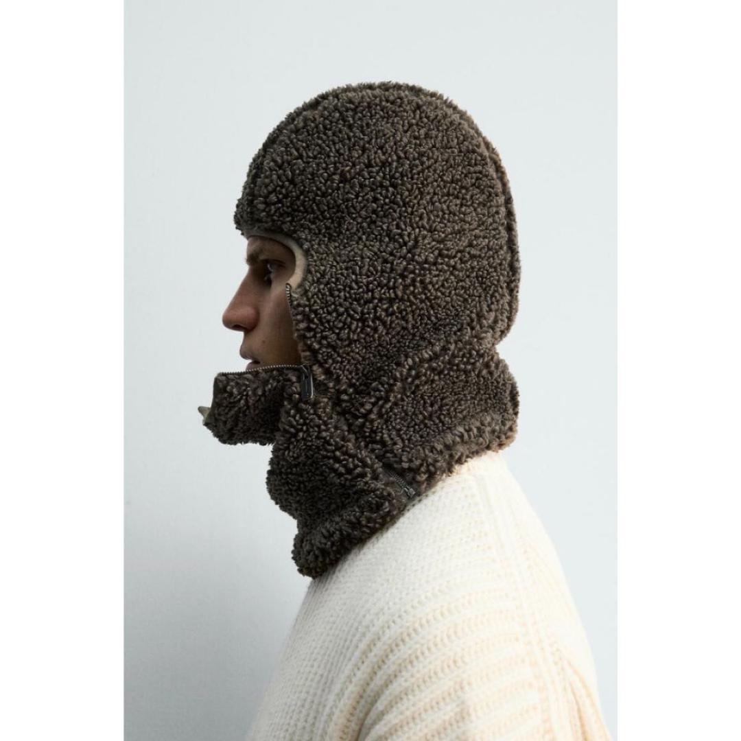 ZARA フェイクシープスキンバラクラバXSR_A