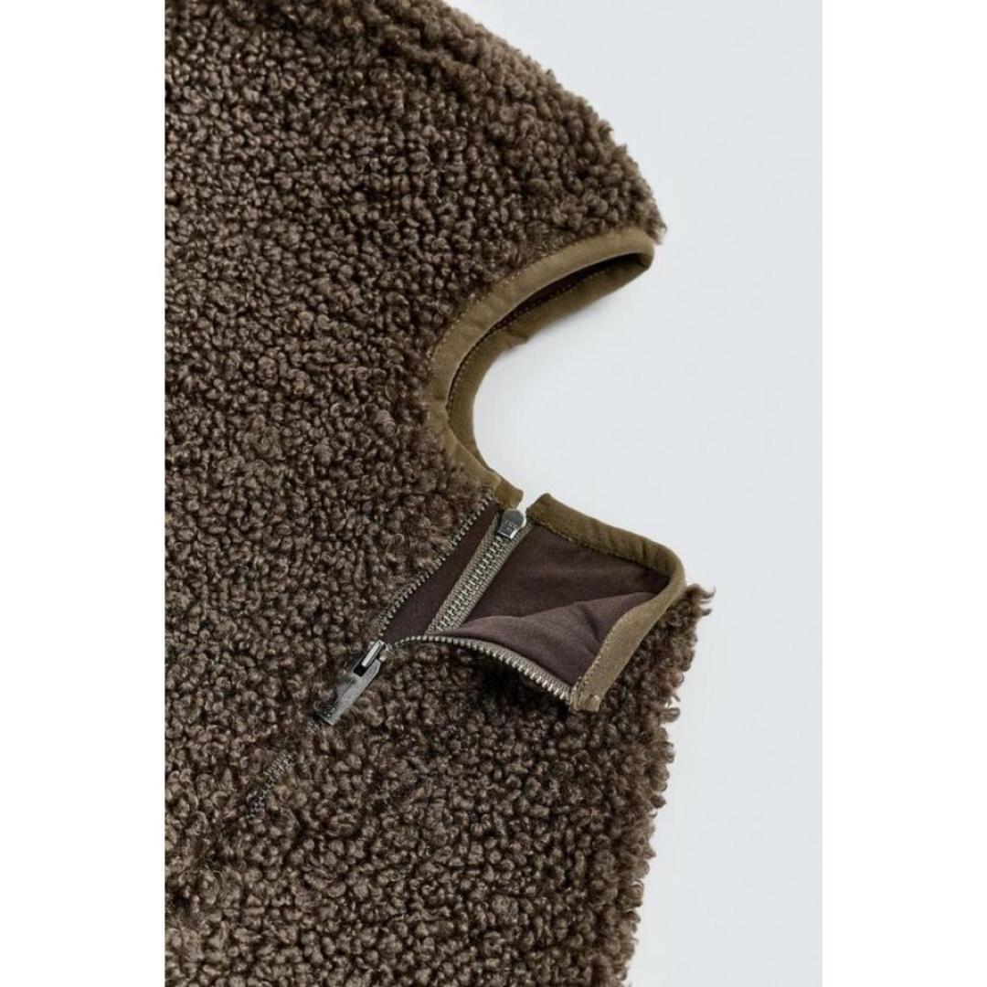 ZARA フェイクシープスキンバラクラバXSR_A