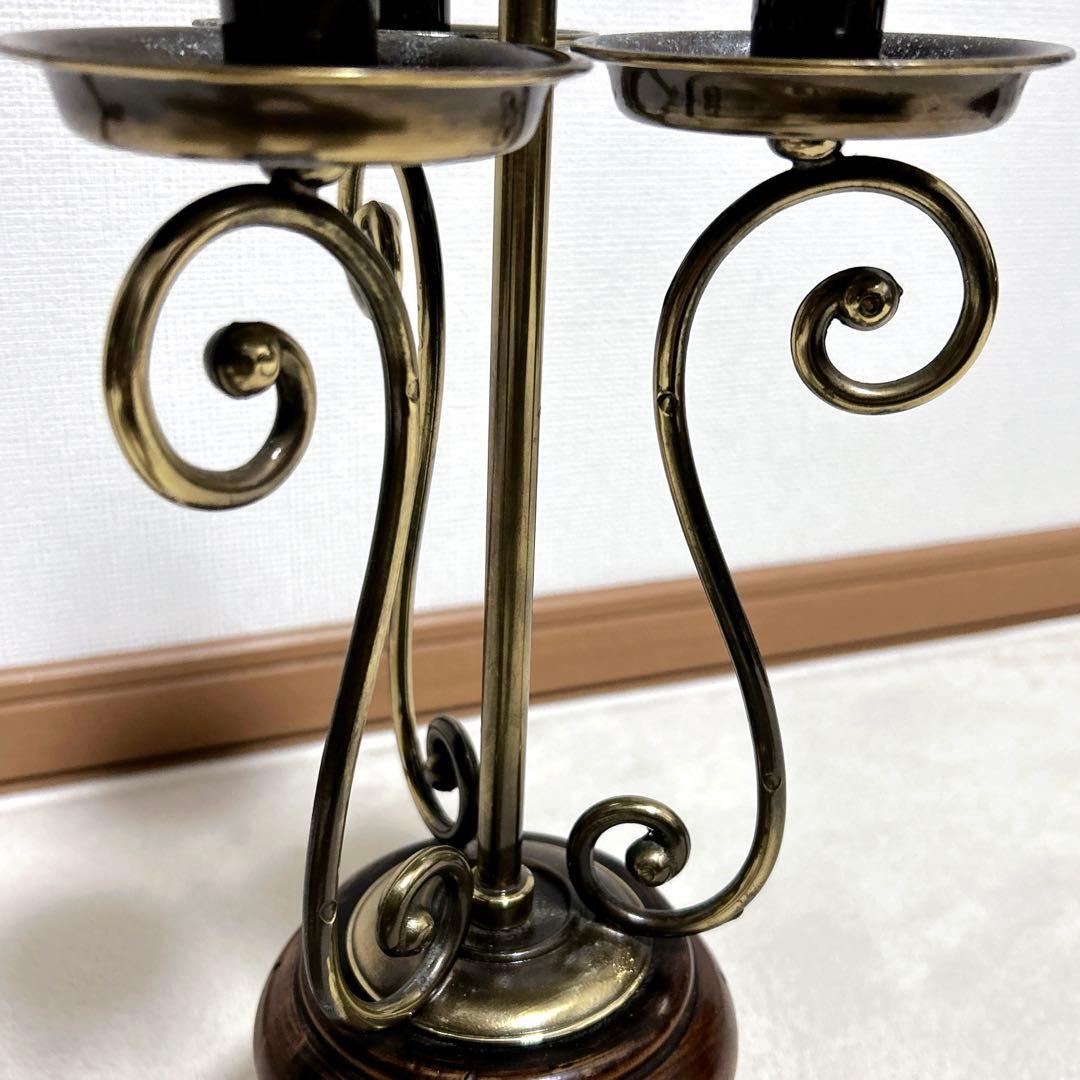 イタリア　アンティーク　キャンドルスタンド　火消し付き　ブロカント　ヴィンテージ